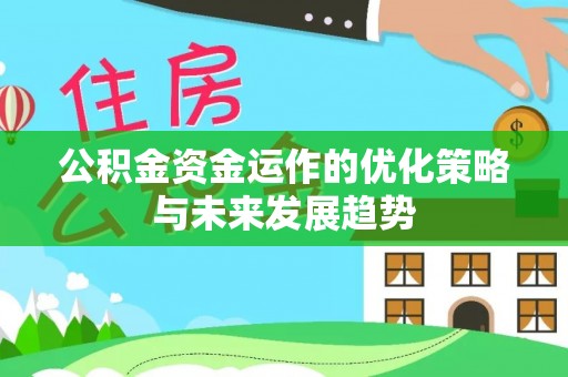 大湖公积金资金运作的优化策略与未来发展趋势