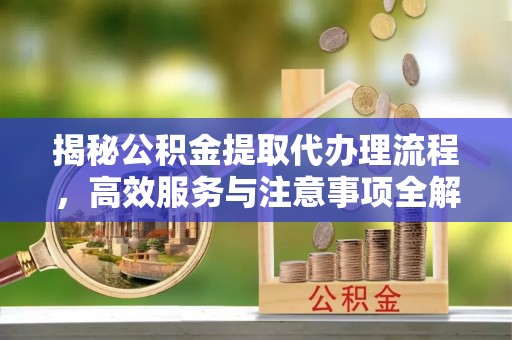 大湖揭秘公积金提取代办理流程，高效服务与注意事项全解析
